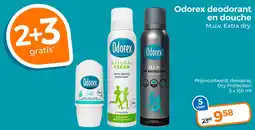 Trekpleister Odorex deodorant en douche aanbieding