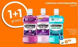 Trekpleister Listerine mondspoeling aanbieding