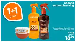 Trekpleister Babaria zonbescherming aanbieding