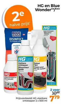 Trekpleister HG en Blue Wonder aanbieding