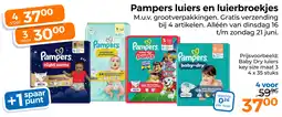 Trekpleister Pampers luiers en luierbroekjes aanbieding