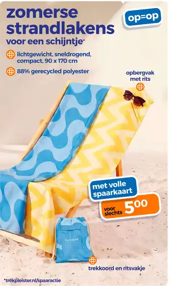 Trekpleister Zomerse strandlakens aanbieding