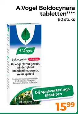 Trekpleister A.Vogel Boldocynara tabletten aanbieding
