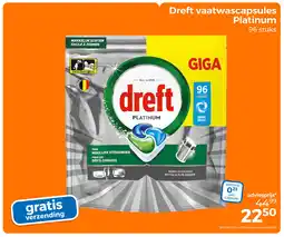 Trekpleister Dreft vaatwascapsules Platinum aanbieding
