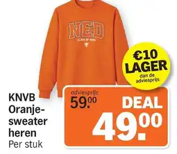 Albert Heijn KNVB Oranje sweater heren aanbieding