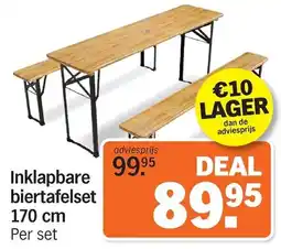 Albert Heijn Inklapbare biertafelset aanbieding