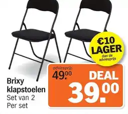 Albert Heijn Brixy Klapstoelen aanbieding