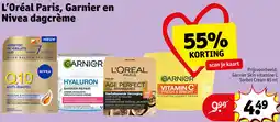 Kruidvat L'Oréal Paris, Garnier en Nivea dagcrème aanbieding