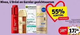 Kruidvat Nivea, L'Oréal en Garnier gezichtsserum aanbieding