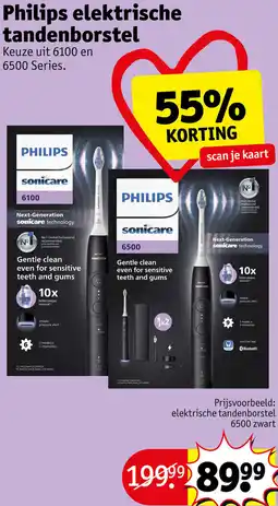 Kruidvat Philips elektrische tandenborstel aanbieding