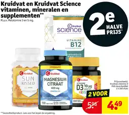 Kruidvat Kruidvat en Kruidvat Science vitaminen, mineralen en supplementen aanbieding