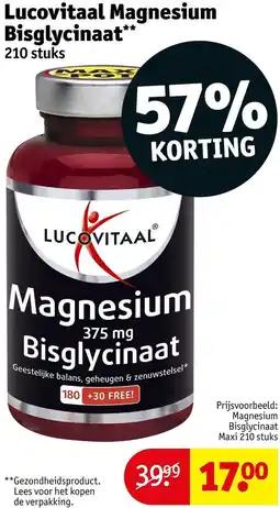 Kruidvat Lucovitaal Magnesium Bisglycinaat aanbieding