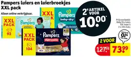 Kruidvat Pampers luiers en luierbroekjes XXL pack aanbieding