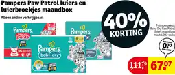 Kruidvat Pampers Paw Patrol luiers en luierbroekjes maandbox aanbieding