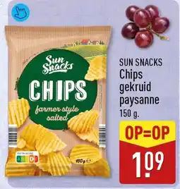 ALDI Sun Snacks Chips Gekruid Paysanne aanbieding