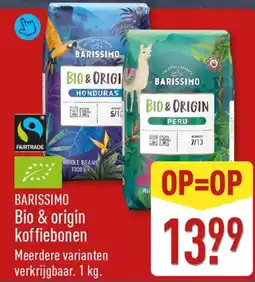 ALDI Barissimo Bio & Origin Koffiebonen aanbieding