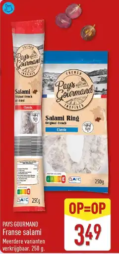 ALDI Pays Gourmand Franse Salami aanbieding