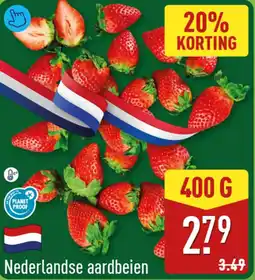 ALDI Nederlandse Aardbeien aanbieding