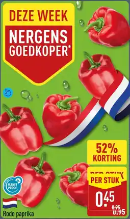 ALDI Rode Paprika aanbieding