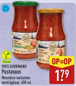 ALDI Pays Gourmand Pastasaus aanbieding
