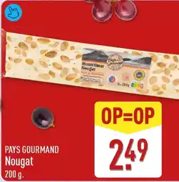 ALDI Pays Gourmand Nougat aanbieding