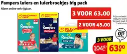 Kruidvat Pampers luiers en luierbroekjes big pack aanbieding