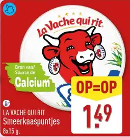 ALDI La Vache qui rit Smeerkaaspuntjes aanbieding