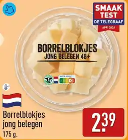 ALDI Borrelblokjes Jong Belegen aanbieding