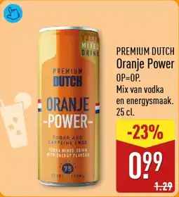 ALDI Premium Dutch Oranje Power aanbieding