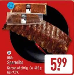 ALDI BBQ Spareribs aanbieding
