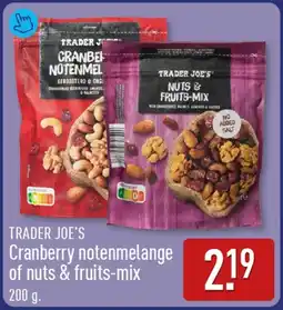 ALDI Tradee Joe's Cranberry notenmelange of nuts & fruits mix aanbieding