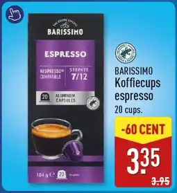 ALDI Barissimo Koffiecups Espresso aanbieding