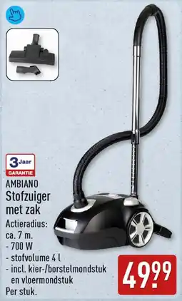 ALDI Ambiano Stofzuiger met Zak aanbieding