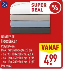 ALDI Novitesse Hoeslaken aanbieding