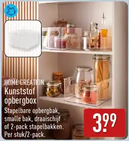 ALDI Home Creation Kunststof Opbergbox aanbieding