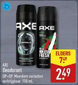 ALDI Axe Deodorant aanbieding