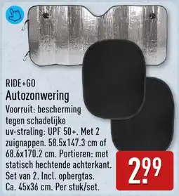 ALDI Ride+Go Autozonwering aanbieding