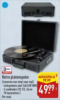 ALDI Retro Platenspeler aanbieding