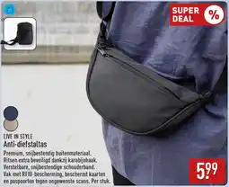 ALDI Live In Style Anti-Diefstaltas aanbieding