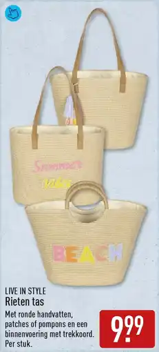 ALDI Live In Style Rieten Tas aanbieding