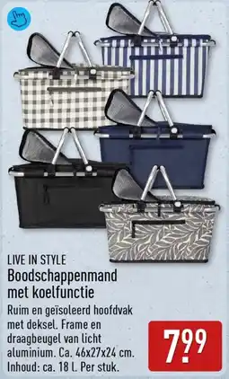 ALDI Live In Style Boodschappenmand met Koelfunctie aanbieding