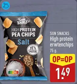 ALDI Sun Snacks High Protein Erwtenchips aanbieding