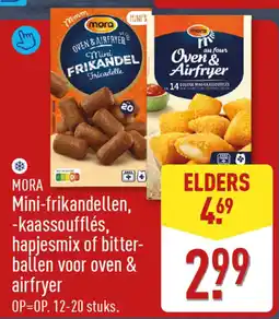 ALDI Mora Mini-frikandellen, Kaassoufflés, Hapjesmix of Bitterballen voor Oven & Airfryer aanbieding