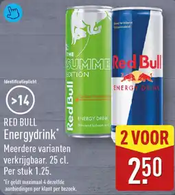 ALDI Red Bull Energydrink aanbieding