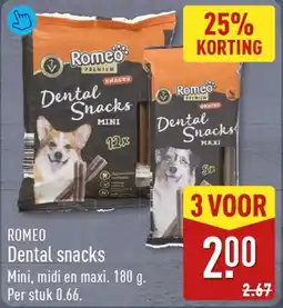 ALDI Romeo Dental Snacks aanbieding