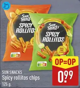 ALDI Sun Snacks Spicy Rollitos Chips aanbieding