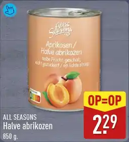 ALDI All Seasons Halve Abrikozen aanbieding