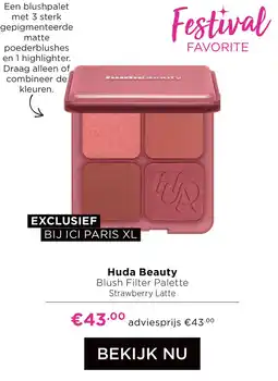 ICI Paris XL Huda Beauty Blush Filter Palette aanbieding
