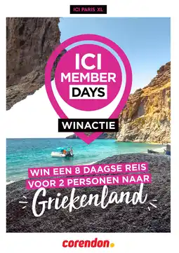 ICI Paris XL Win een 8 daagse reis voor 2 personen naar Griekenland aanbieding