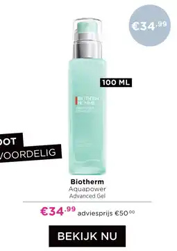 ICI Paris XL Biotherm Aquapower Advanced Gel aanbieding